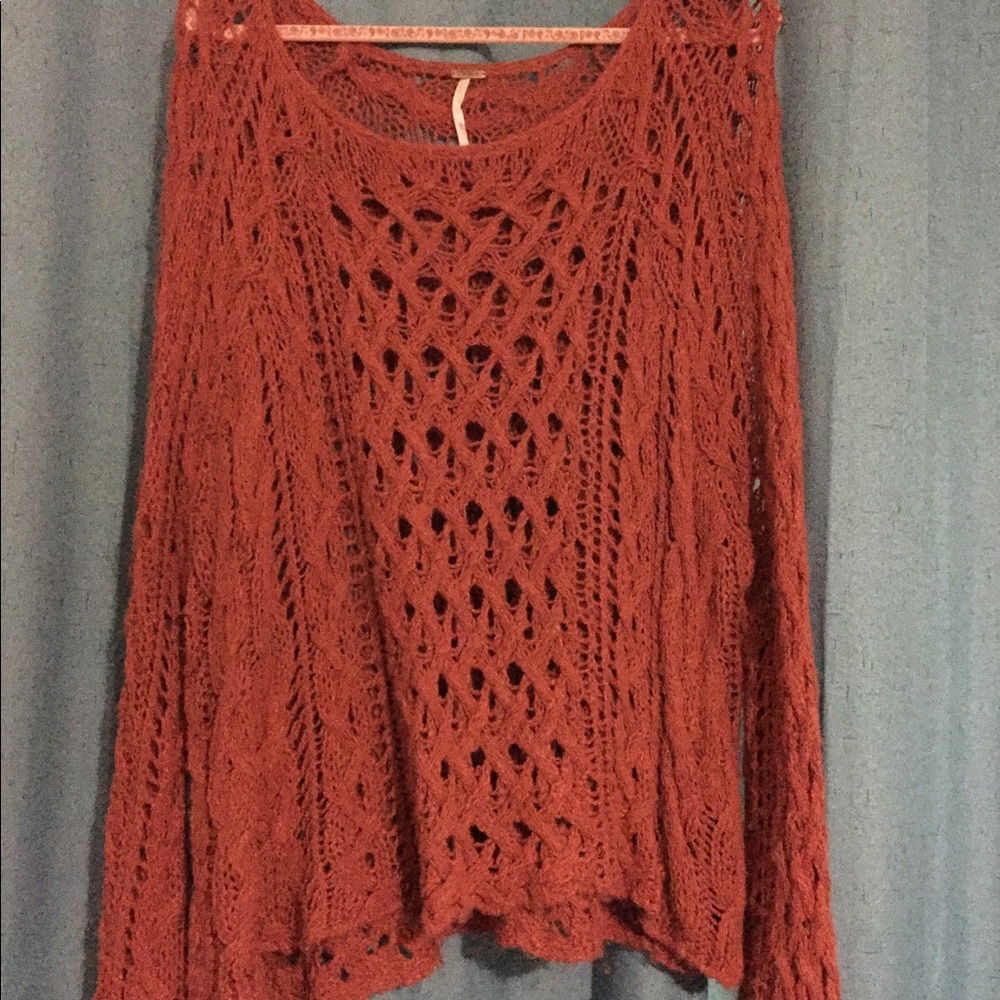 Burnt Orange slouchy Free People Sweater
